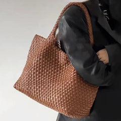 Hochwertige, handgewebte, stilvolle Schultertasche mit großem Fassungsvermögen