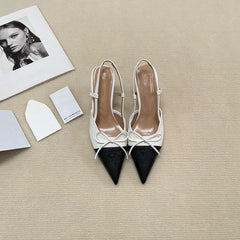 Stiletto-heeled Women's Shoes With A Bow
