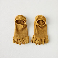 Men's Cotton Deodorant And Sweat-absorbing Breathable Five Toe Socks