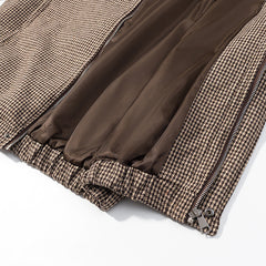 Casual Plaid Pilot Jacket Jacket For Women