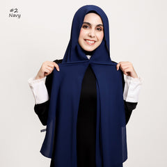 Solid-color High-quality Silky-soft Thick Chiffon With Built-in Magnets