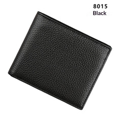 Men's Anti-Scanning RFID High-Capacity Credit Card Holder Made From First-Layer Cowhide Leather