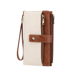 Anti-magnetic Womens Multi-Card Trifold Long Fashion Wallet