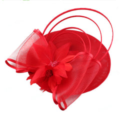 Bridal Hair Accessory - Feathered Fascinator for Wedding Banquets Parties and Photo Shoots
