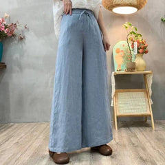 Women's Cotton-Linen High-Waist Loose Pants