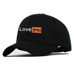 LOVE YOU Bestickte Baseballkappe für Paare, weiches Obermaterial, hochwertige Qualität