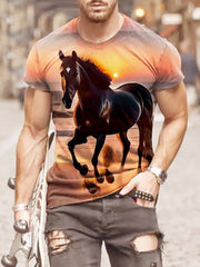 Mens 3D Printed Short-Sleeve T-Shirt