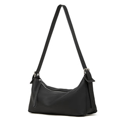 Vegetable-tanned Cowhide Hobo Bag With A Belt-attachable Design