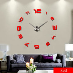 Oversized Acrylic Wall Clock Living Room Modern Art Wall Clock Mirror Clock