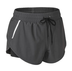 Women Quick Dry Fake 2 in 1 Reflective Running Shorts Girls Double-Deck Gym Yoga Fitness Jogging Workout Short Pants Custom Logo