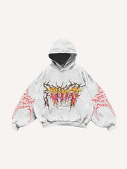 Fashion Casual Printed Polyester Sweater