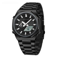 Dual-display Multi-function Summer-time Mens Watch