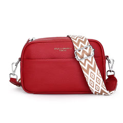 High Quality Genuine Leather Women Crossbody Shoulder Bags 2023 Luxury Solid Color Cow Leather Handbag Female Messenger Tote Sac