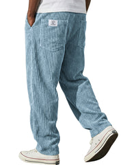 Men's Retro Corduroy Loose Straight-Leg Pants
