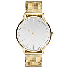 Casual Ultra-thin Fashion Quartz Watch With A Metal Mesh Band