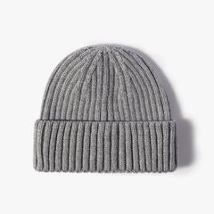 Knitted Cuff Short Fisherman Hat Mens Womens Winter Warm Beanie