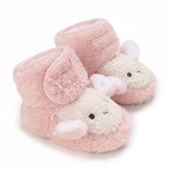 0-12 Months Old Male And Female Baby Thickened Non-slip Cartoon Cotton Shoes