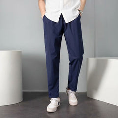 SpringAutumn All Match Stretchy Loose Cropped Suit Pants