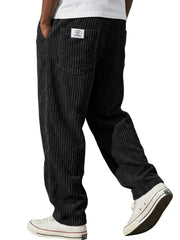 Men's Retro Corduroy Loose Straight-Leg Pants