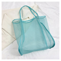 Transparent Mesh One-shoulder Bag Fashionable Lightweight And High-capacity