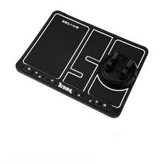 Support de téléphone de voiture antidérapant 4 en 1 avec carte de stationnement et tapis antidérapant. Support de téléphone adhésif pour tableau de bord.