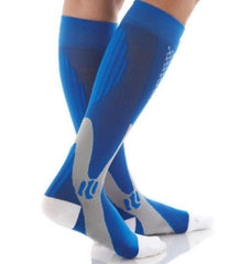 Chaussettes de compression pour hommes et femmes, coupe athlétique graduée idéale pour la course à pied, les voyages en avion, les chaussettes de récupération et de circulation d'endurance