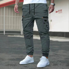 Outdoor Casual Work Pants With Drawstring Cuffs