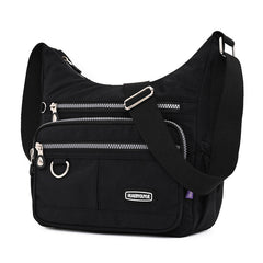 Nylon Womens Water-resistant Crossbody Bag