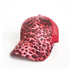 Ladies Fashion Leopard Print Baseball Hat