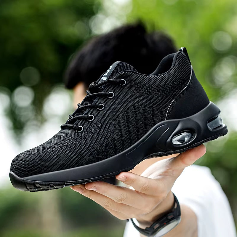 New Styles Men Safety Boots with Steel Toe Cap Anti-Smash Work Sneakers Safety Shoes Men Indestructiblework Boots Tactical Boots
