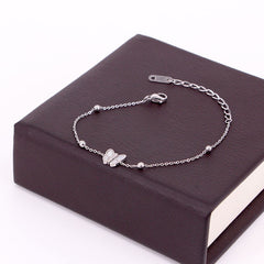 Three-dimensional Shell Butterfly Bead Bracelet