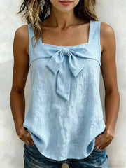 Women's Casual Square-Neck Sleeveless Tank Top