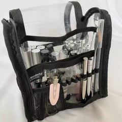 PCV Transparent Waterproof Portable Easy-to-Clean Cosmetic Bag