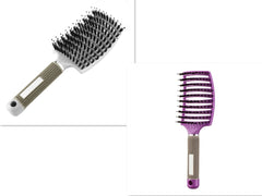 Hairbrush Anti Klit Brushy Haarborstel Women Detangler Hair Brush Bristle Nylon Scalp Massage Teaser Hair Brush Comb