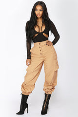 European And American-style Trendy High-waisted Drawstring Casual Pants