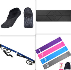 Rutschfeste TPE-Yogamatte mit Positionsmarkierungen für Anfänger