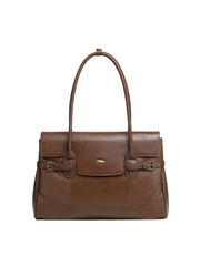 New Commuter Retro Versatile Genuine Leather Underarm Womens Bag