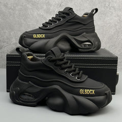 Leather Surface Trend Sports Leisure Platform Men's Shoes