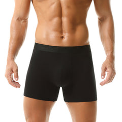 Mens Breathable Cotton Boxer Briefs Plus Size All-Season Intimates