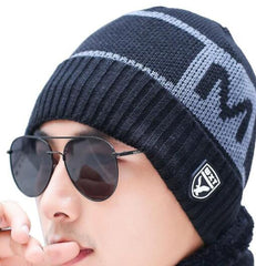 Fashion Simple Men's Wool Knitted Hat