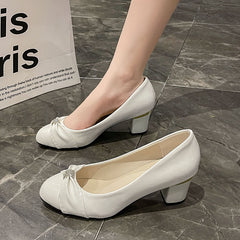 Women's Slip-on Low-cut Round-toe Shoes