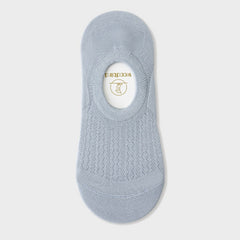Women's Summer Mesh Thin Invisible Socks Solid Color Breathable Low-Top Silicone Non-Slip No-Slip Short Socks