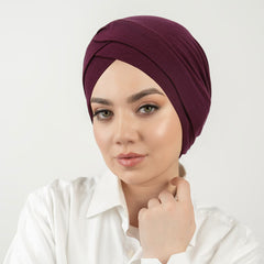 Womens Mercerized Cotton Forehead Band Hat