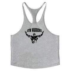 Muscle Man Fitness Training Outfit Pure Cotton Tank Top With Thin Shoulder Straps