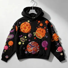 Fashion Casual Printed Polyester Sweater