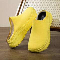 Large Double-layer Flyknit Breathable Casual Shoes With Thickened Non-slip Sole