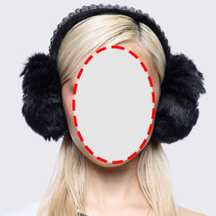 Dark Gothic Rhinestone-Embroidered Earflap Hat With Accessories