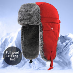 Men's Winter Windproof Ear-Protecting Outdoor Lei Feng Cap