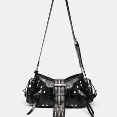Motorcycle Punk Rivet Retro Womens Crossbody Bag