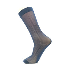 Summer Average Size Solid Color Thin Snagging Resistant Men's Polyester Socks